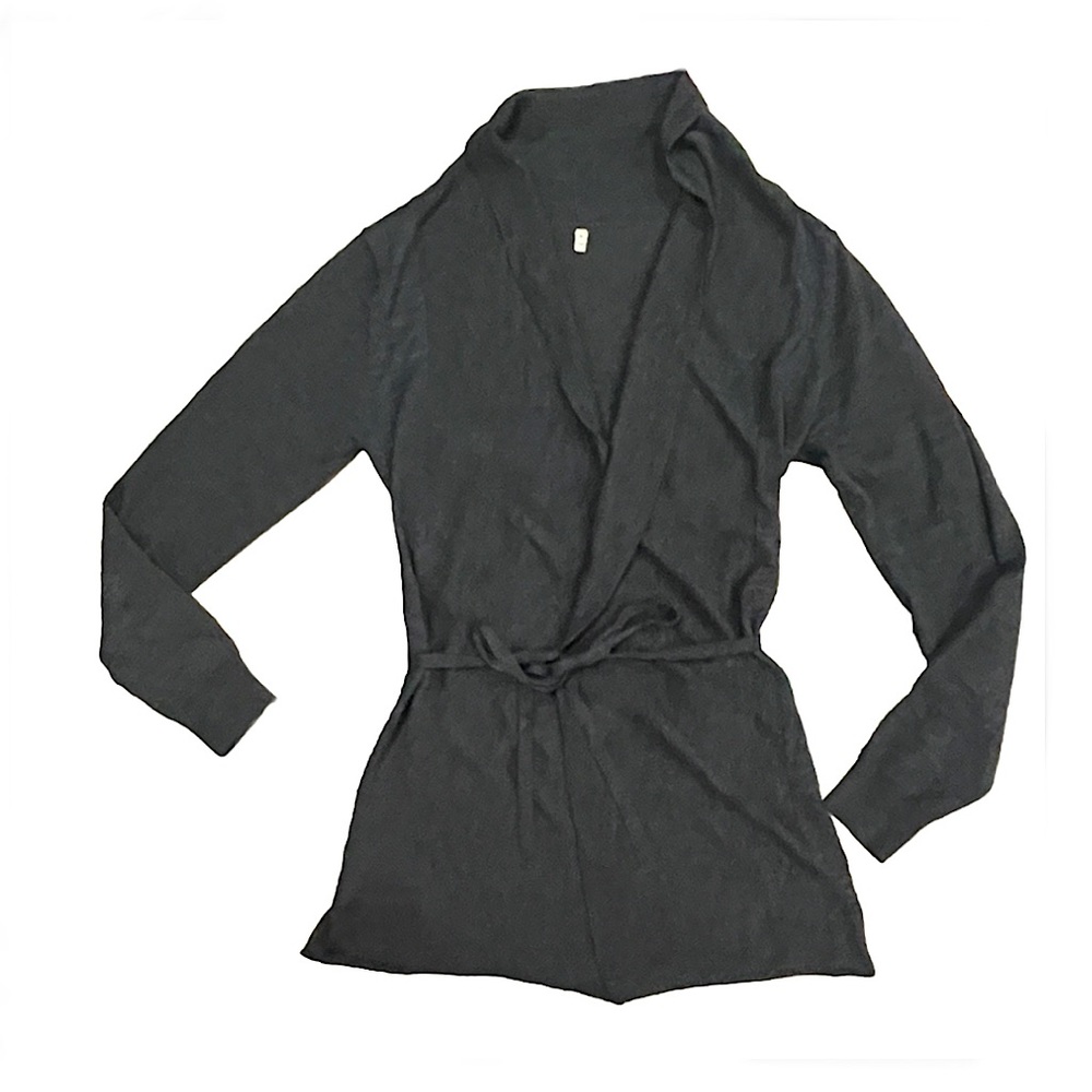 MUJI Gray Wrap Cardigan